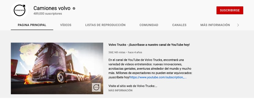 canal volvo youutbe Caso de estudio:<br> Volvo Trucks y el éxito de sus canales digitales