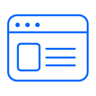 icono portafolios y catalogo Desarrollo Web / Ecommerce
